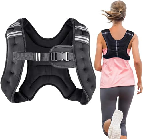 Henkelion Laufgewichtsweste für Männer, Frauen, Kinder, Gewichte enthalten, Körpergewichtswesten für Training, Gewichtsweste, Workout-Ausrüstung für Workout, Joggen, Cardio, Walking – 5,4 kg