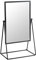 Harbour Housewares Dressing Table Vanity Mirror - Free Standing Tabletop Makeup Cosmetic Mirror - 22cm - Black