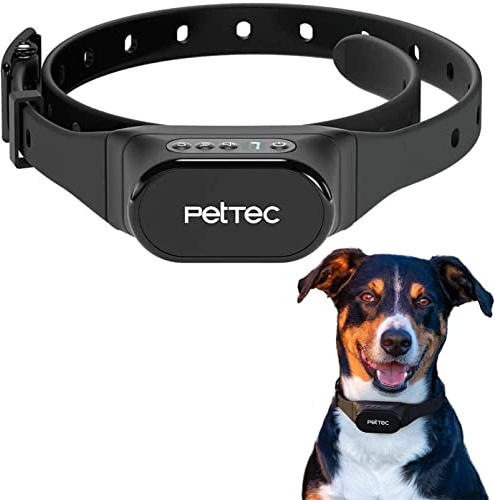 PetTec Collier de Dressage Anti-Aboiement|Éducation avec Vibration et Signal sonore