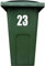 4X Bin Sticker Vinyl Number 1-99 Large Recycling Box Wheelie Self Adhesive (23)