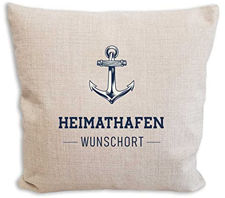 die stadtmeister Sofakissen Heimathafen Wunschort