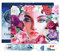Figured'Art Diamond Painting Erwachsene 40x50cm Mit Rahmen Ganze Leinwand gespannt Gesicht und Blumen 5D Bilder Eckige Steine - DIY Set Basteln