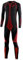 Bogotto Ripped-Z Winter Unteranzug 1-Teiler Funktionskombi, schwarz/rot, S/M