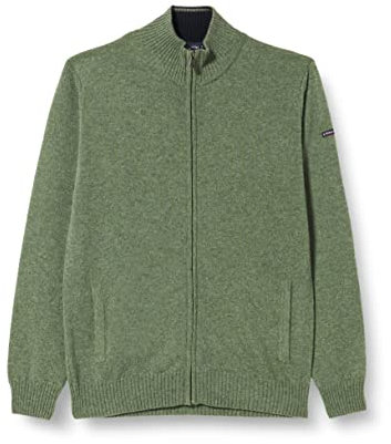 Armor Lux Herren Strickjacke mit Reißverschluss Pullover, Military China/Schiff, L EU