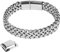 flintronic Armkette Herren Edelstahl, Herren Armband Panzerkette für Männer/Jungen, Schwer Glieder Link Armband, Armreif Hip Hop Rapper Modeschmuck 12mm Breit/21CM Lang