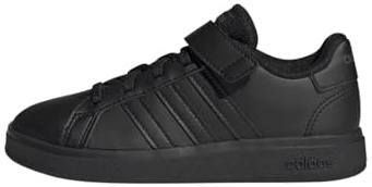 adidas Grand Court 2.0 El K, Children's and Youth Trainers, Core Black Core Black Grey Six, 31.5 EU