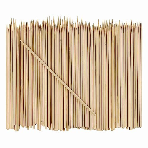 Comfy Package Spiedini in legno di bambù da 20,3 cm per grigliare, shish kabob, frutta, antipasti e cocktail, 100 pezzi