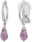 Traveller Ohrclip - Hänger - Kristalle - violett - platiniert - 157568