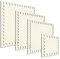 KOUHA Korbböden zum Häkeln 4 Stück Naturholzkorbboden Quadrat Holzboden zum Häkeln 10/15/17/20cm Crochet Basket Holzbasis für DIY Korbflechten