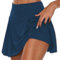 Jupe Short Femme Ete Casual Sport Tennis Plissée Jupe Running Yoga Chic et Elegant Couleur Uni Taille Haute Mode Plage Short Court Fluide Doux Leger Pas Cher Short Femme Grande Taille Bleu M