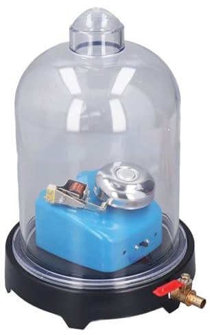 Campana a Vuoto, Camera a Vuoto con Pompa, Barattolo di Plastica Laboratorio Strumento Sperimentale Scientifico per la Fisica del Suono per Esperimenti Sulla Propagazione del