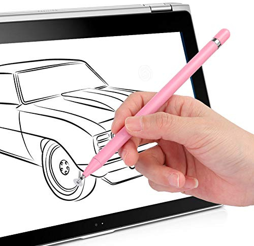 Écran Tactile Pen Tablet Stylet Dessin Crayon Capacitif Universel pour Android/iOS Smart Phone Tablet Écran Universel Tactile Stylo Stylo(Rose)