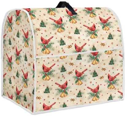 Baxinh Christmas Cardinal Printed Stand Mixer Cover Dust Protective, Christmas Decor Blender Cover Dust Cover Suitable for Coffee Maker, Blender, Stand Mixer