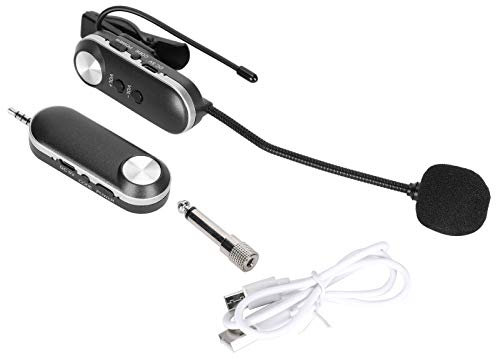 NestNiche Microphone De Saxophone, Microphone D'instruments sans Fil Portable, Amplificateur De Voix De Haut-Parleur sans Fil pour Trompettes, Clarinette, Instrument De Musique