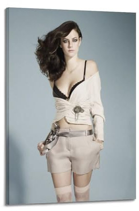 Poster, Motiv: Schauspielerin Kaya Scodelario, dekoratives Gemälde, Leinwand, Wandposter und Kunstdruck, moderne Familienschlafzimmer-Dekoration, Poster, 50 x 75 cm