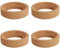 4PCS 110mm Flask Cork Laboratory Experimental Support, Cork Support Container Bottom Flask Stand, Popular Cork Support, Hip Flask Holder Cork Ring Stand, Round Bottom Wooden Supplies Cork Flasks
