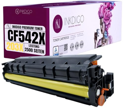203X CF542X XL - Premium TÜV Toner Kompatibel für drucker HP Color Laserjet Pro M254dnw M254dw M254nw MFP M280nw M281fdn M281fdw M281fw
