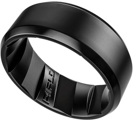 RIFLD Taktische Silikonringe für Herren, 9 mm breit, 2,5 mm dick, Gummi-Eheringe für Ihn, atmungsaktiver Arbeitsring für Herren, Silikon, Kein Edelstein