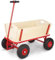 Leiterwagen Stabiler Bollerwagen aus Holz mit Luftreifen 95 cm