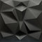Deccart - 3D Wandpaneele 50x50 cm - Paneele Wand Wall Panels Deko Wandverkleidung Innen Panel Deckenverkleidung Decke Deckenpaneele Platten Styropor EPS-Polystyrol Diamant 12 m², 48 Stück,Schwarz
