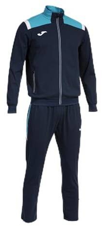 Joma Herren-Trainingsanzug Toledo, Marineblau, Türkis, fluoreszierend, XXL