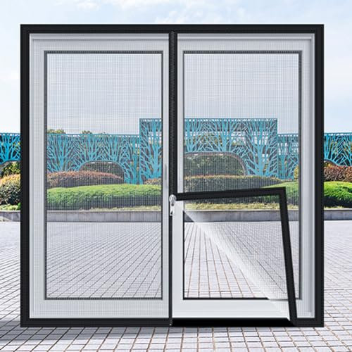 Yuly Red de seguridad para ventana de gatos de tamaño personalizado, pantalla antiarañazos, mosquitera autoadhesiva, malla de seguridad para ventana con cremallera (posición 7, tamaño personalizado)