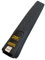 TEKKA BUDO Schwarzgurt Premium 5 cm breit, 280 cm - Dicke Baumwolle - Schwarzer Gürtel Blackbelt - Karate, Judo, Taekwondo, Kampfsport
