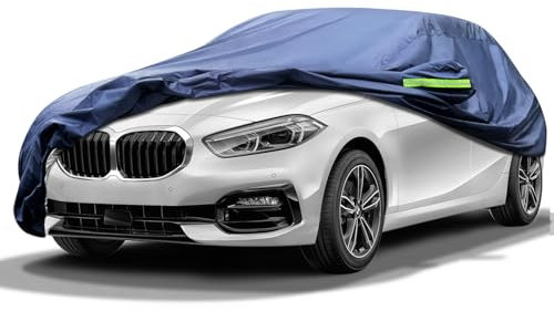 Svnqney Autoabdeckplane 10 Schichten Vollgarage Autoabdeckung Vollgarage Staubdicht Wasserdicht Autohülle Autoplane Car Cover für BMW-1Series 2017-2023