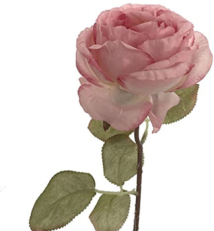 Sunicon Artificial Rose Flower, Artificial Silk Flowers Faux Rose Flower Long Stems Bouquet, Exquisite Fake Rose Centerpiece Decoration, for Home Bedroom Wedding Table Decoration (Pink)
