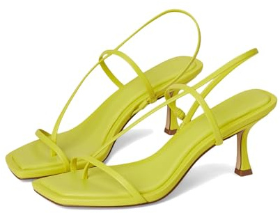 Steve Madden Sandalo da donna con tacco Locke, Pelle Lime, 36-37 EU