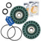 VIOKS Lagerung Set Links + Rechts Ersatz für AEG Elеctrolux Zanussi 4071430963 4071430971 Lagersatz - Waschmaschine Lager inkl. Kugellager, Dichtung, O-Ring, Fett für Toplader Waschmaschine