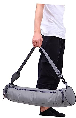 Happyyami Borsa Da Yoga in Tela Cerniera Borsa Sportiva Per Tappetino Da Yoga Portaoggetti Leggero e Portatile