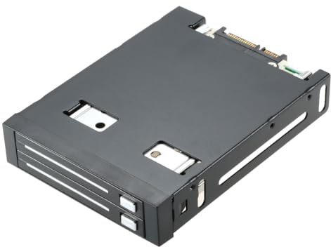 Junterone Dual Bay 2.5 Inch SATA III Hard Drive HDD and SSD Tray Internal Mobile Rack Enclosure Docking Station Hot Swap Easy Install Easy to Use