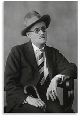 Poster mit irischem Autor James Joyce, coole Kunstwerke, Malerei, Wandkunst, Leinwanddrucke, hängende Bilder, Poster, 20 x 30 cm