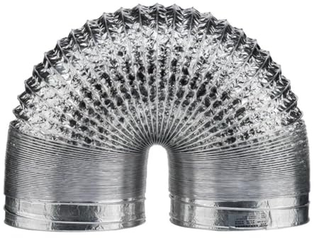 Filteilect 80-200mm Aluminum Foil Retractable Ventilation Duct for Range Hood Exhaust and For HVAC Systems in Kitchen, Bathroom, Greenhouse(80mm)