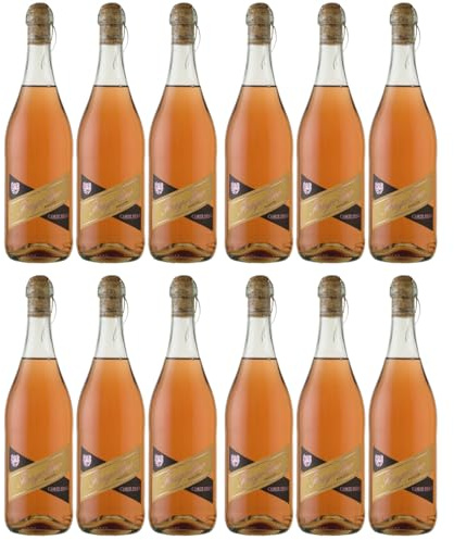 Contri Spumanti Corte Viola Fragolino Rosé halbtrocken Rosé Rosewein Italien inkl. FeinWert E-Book (12 x 0,75l)
