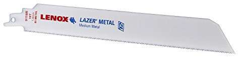 Lenox Tools 201809118R 229 mm 18 TPI Heavy-Duty Metal Cutting Bi-Metal Reciprocating Saw Blade (Pack of 5)