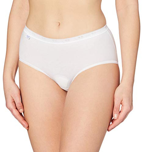 Sloggi Damen Basic+ Midi Slip, Weiß, 42 EU