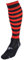 Herren Fußball/Rugby/Hockey Pro Socken schwarz rot Reifen