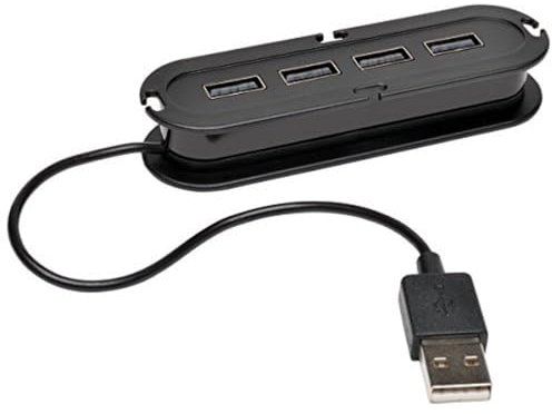 Tripp Lite 4-Port USB 2.0 Hi-Speed Ultra-Mini Hub, Data Transfers up to 480 Mbps
