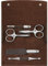 ZWILLING Maniküreset (5 Teilig, Nagelpflege und Pediküre, Echt Leder Taschen Etui, Präzise, mit Nagelschere und Nagelhautschere), Premium, Braun