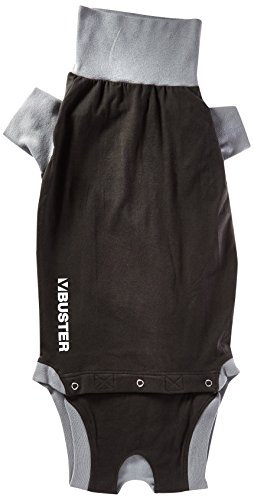 Buster Anzug EasyGo für Hunde - Schwarz/Grau, Large
