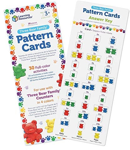Learning Resources - Compare Bears Pattern Cards