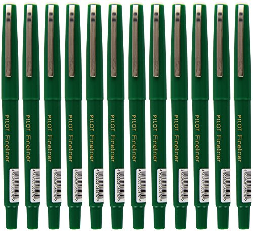 Pilot Fineliner 12 Stück grün