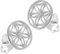 Vinani Ohrstecker Lebensblume Blume des Lebens Mandala glänzend Sterling Silber 925 Ohrringe OLE