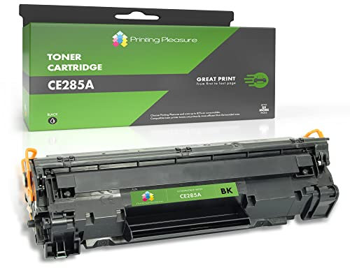 Printing Pleasure 5 Toner kompatibel zu CE285A 85A für HP Laserjet Pro P1102 P1102W M1210 M1212 M1212NF M1213NF M1217NFW M1130 M1132 M1132MFP M1134 M1136 M1136MFP P1100 - Schwarz, hohe Kapazität