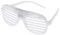 Ultra White LED Shutter Glasses - Party Flashing Glasses with Lights - Neon Glasses Rave Accessories - Futuristic LED Glasses 6 Colour Rave Glasses - Light Up Glasses - Glow LED Sunglasses