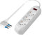 MULTIPLA MULTISIZE 3 PRESE PLURISTANDARD SPINA 10A BIANCA