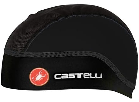 CASTELLI Men's Summer Skullcap Hat, Schwarz, Einheitsgröße