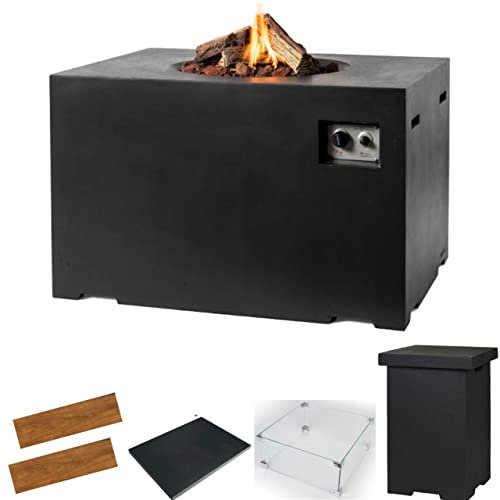 Happy Cocooning Feuertisch Loungetisch schwarz 107 x 80 x 67 cm HC151019A